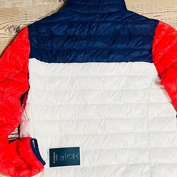New CLUB ROOM Men's Quilted Packable Puffer Jacket, COLOR BLOCK
BLUE OFF WHITE S - Picture 9 of 9
